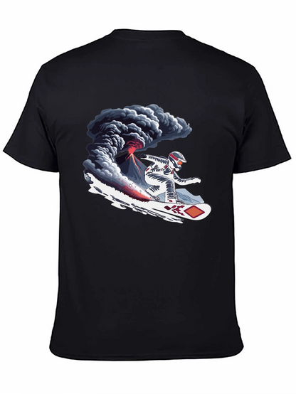 Volcano Snowboard T-Shirt - Extreme Sports Graphic Tee