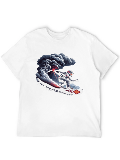 Volcano Snowboard T-Shirt - Extreme Sports Graphic Tee