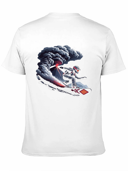 Volcano Snowboard T-Shirt - Extreme Sports Graphic Tee