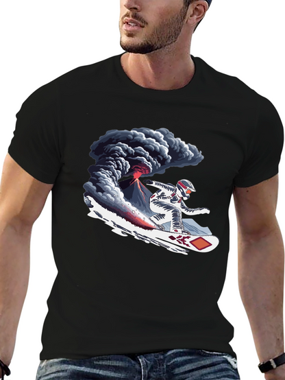 Volcano Snowboard T-Shirt - Extreme Sports Graphic Tee