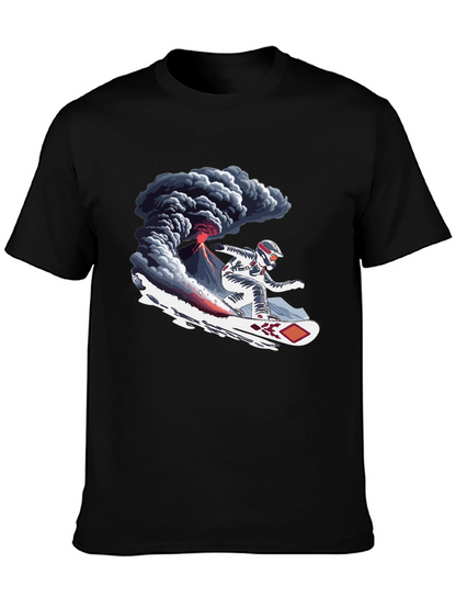 Volcano Snowboard T-Shirt - Extreme Sports Graphic Tee