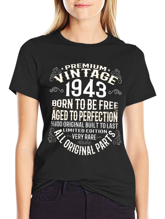 Vintage 1943 Birthday T-Shirt Limited Edition