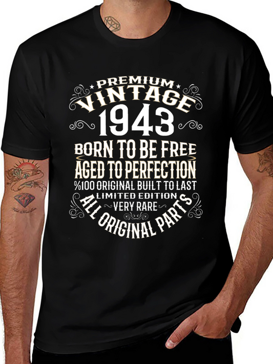 Vintage 1943 Birthday T-Shirt Limited Edition