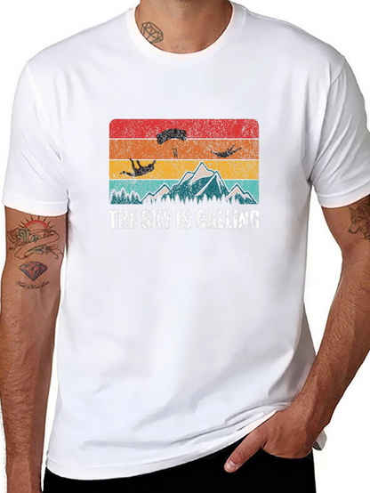The Sky Is Calling T-Shirt - Adventure Awaits!