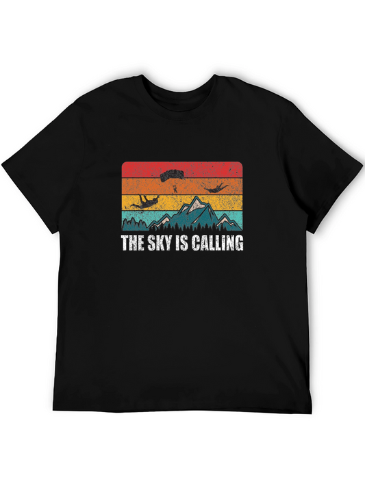 The Sky Is Calling T-Shirt - Adventure Awaits!