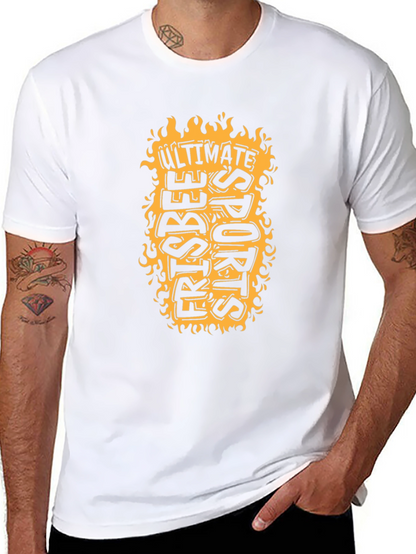 Ultimate Frisbee Sports T-Shirt - Black