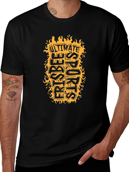 Ultimate Frisbee Sports T-Shirt - Black