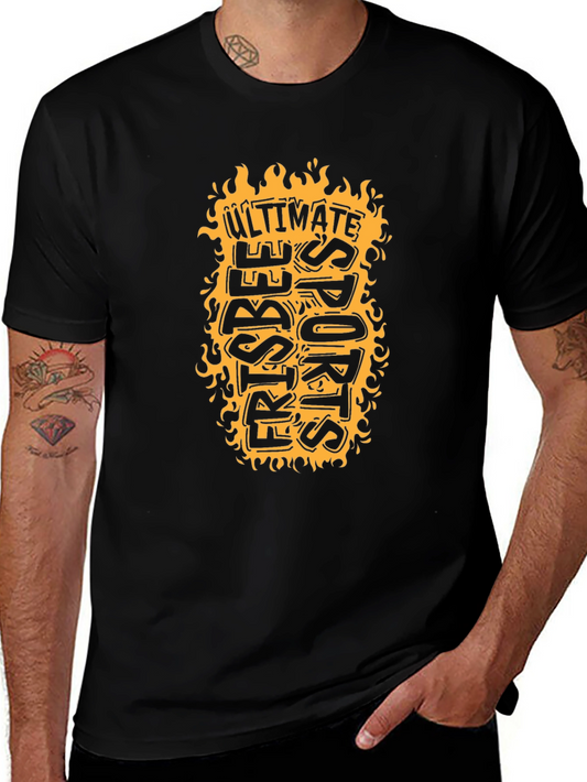 Ultimate Frisbee Sports T-Shirt - Black