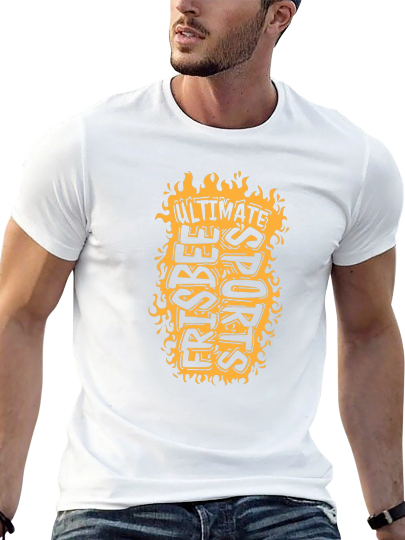 Ultimate Frisbee Sports T-Shirt - Black