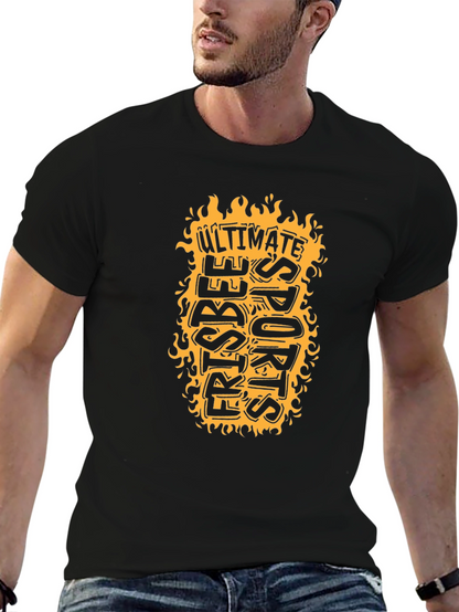 Ultimate Frisbee Sports T-Shirt - Black
