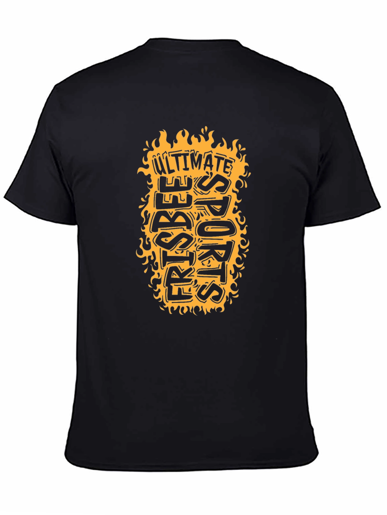 Ultimate Frisbee Sports T-Shirt - Black