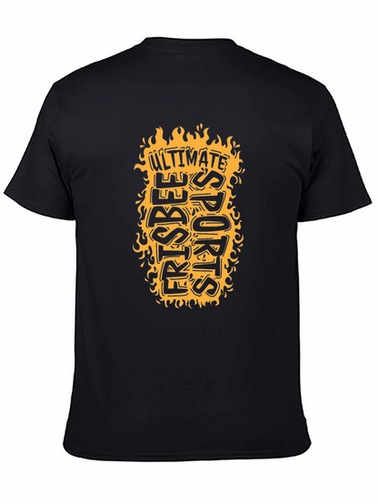 Ultimate Frisbee Sports T-Shirt - Black