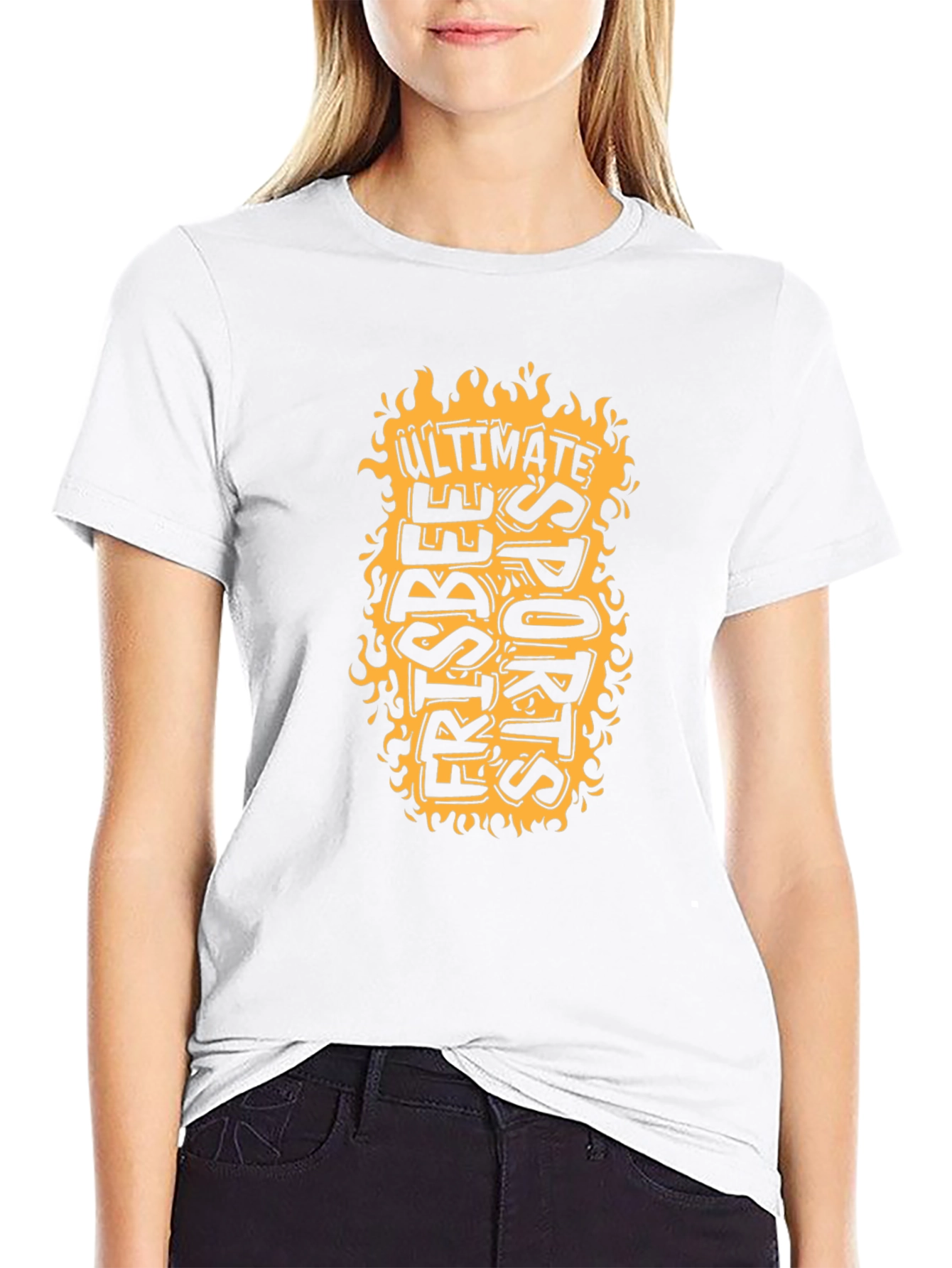 Ultimate Frisbee Sports T-Shirt - Black