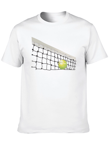 Tennis Net Graphic T-Shirt - Stylish Sportswear