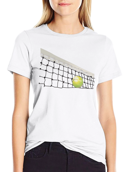 Tennis Net Graphic T-Shirt - Stylish Sportswear