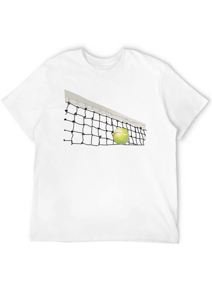 Tennis Net Graphic T-Shirt - Stylish Sportswear