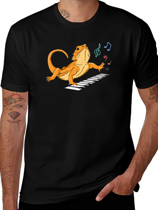 Bearded Dragon Musician T-Shirt