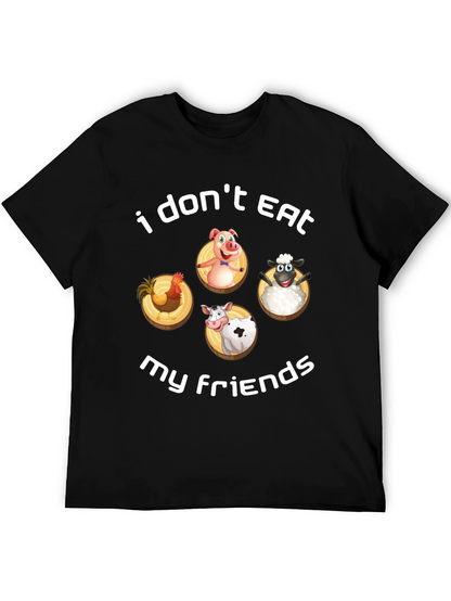 Vegan I Dont Eat My Friends Graphic Tee