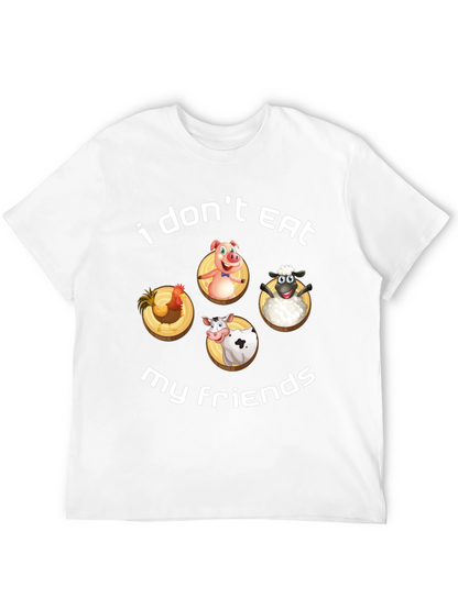 Vegan I Dont Eat My Friends Graphic Tee