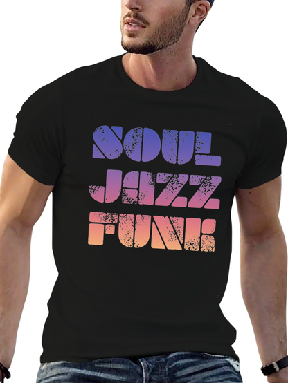 Soul Jazz Funk Retro Graphic T-Shirt
