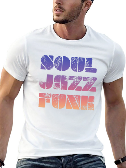 Soul Jazz Funk Retro Graphic T-Shirt