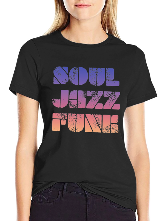 Soul Jazz Funk Retro Graphic T-Shirt