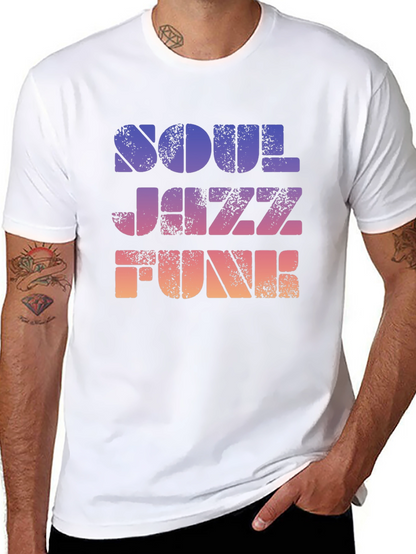 Soul Jazz Funk Retro Graphic T-Shirt