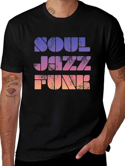 Soul Jazz Funk Retro Graphic T-Shirt