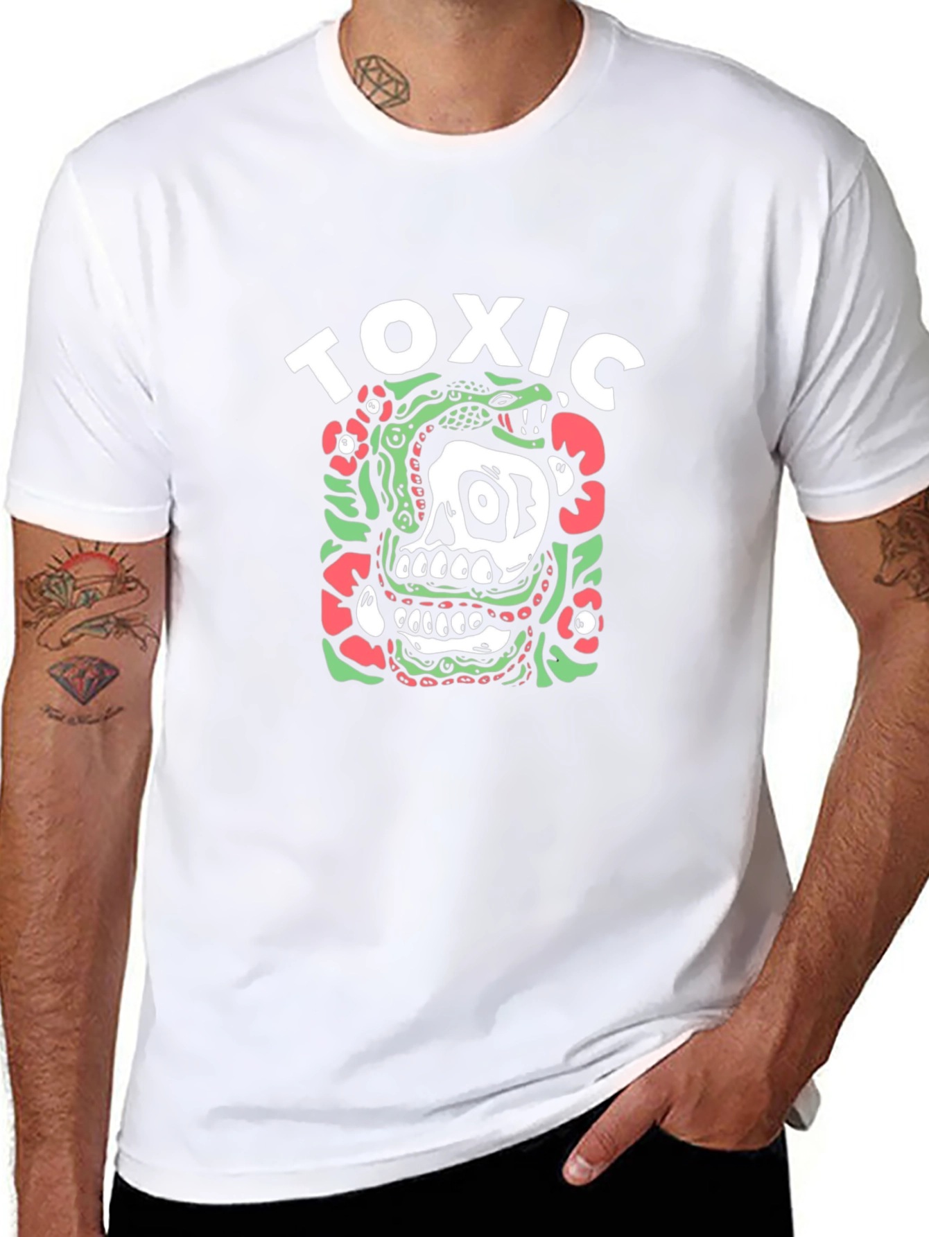 Toxic Skull Graphic Tee - Unique Design!