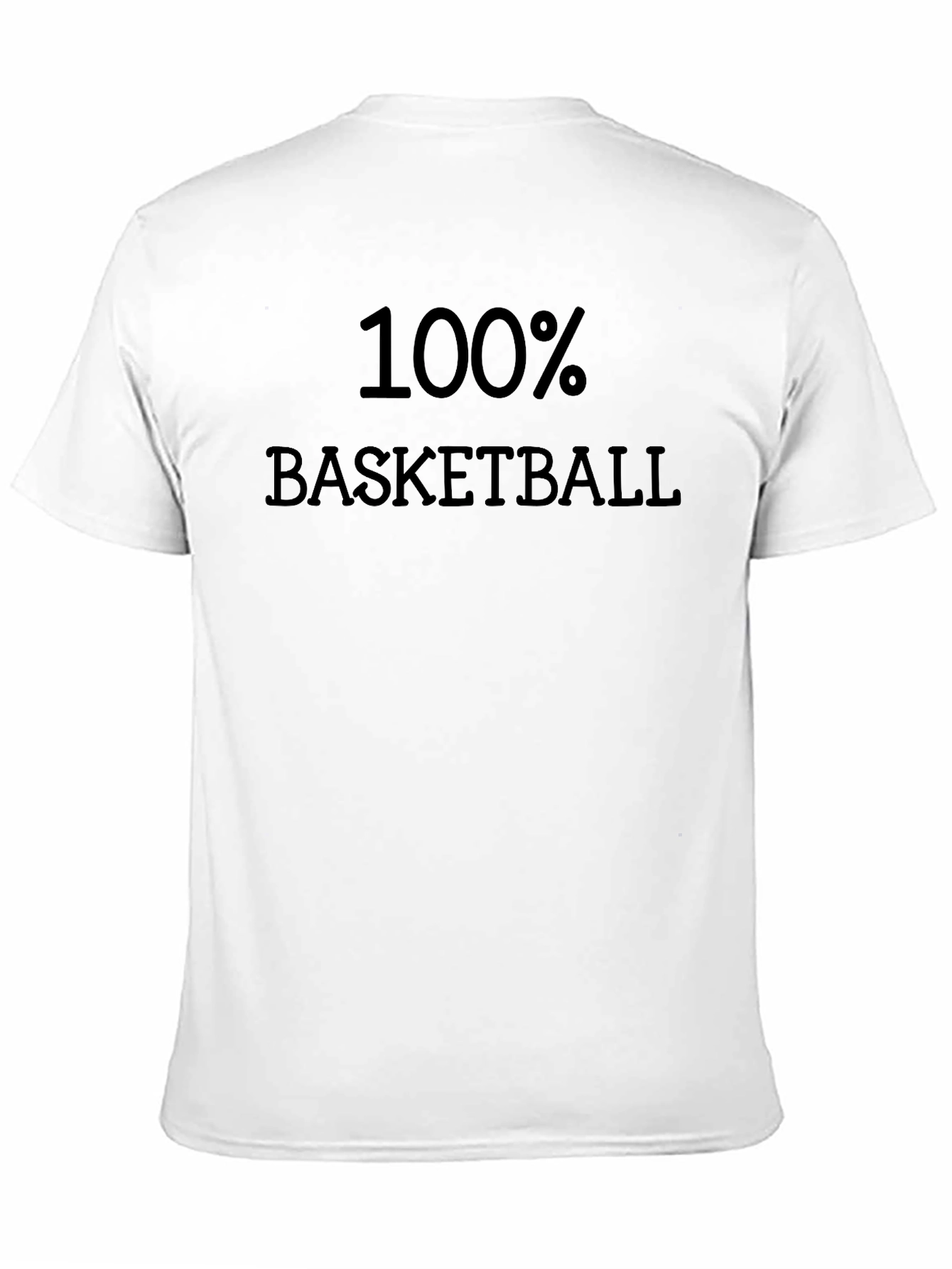 100% Basketball Black T-Shirt