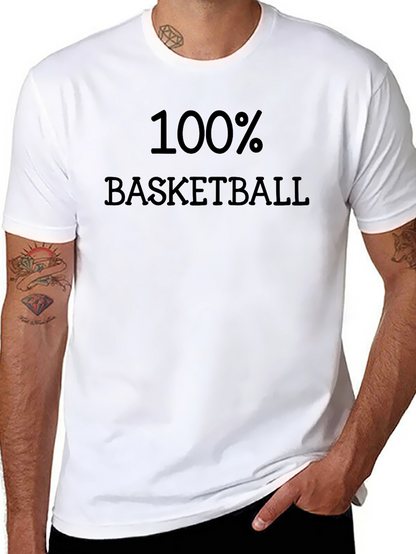 100% Basketball Black T-Shirt