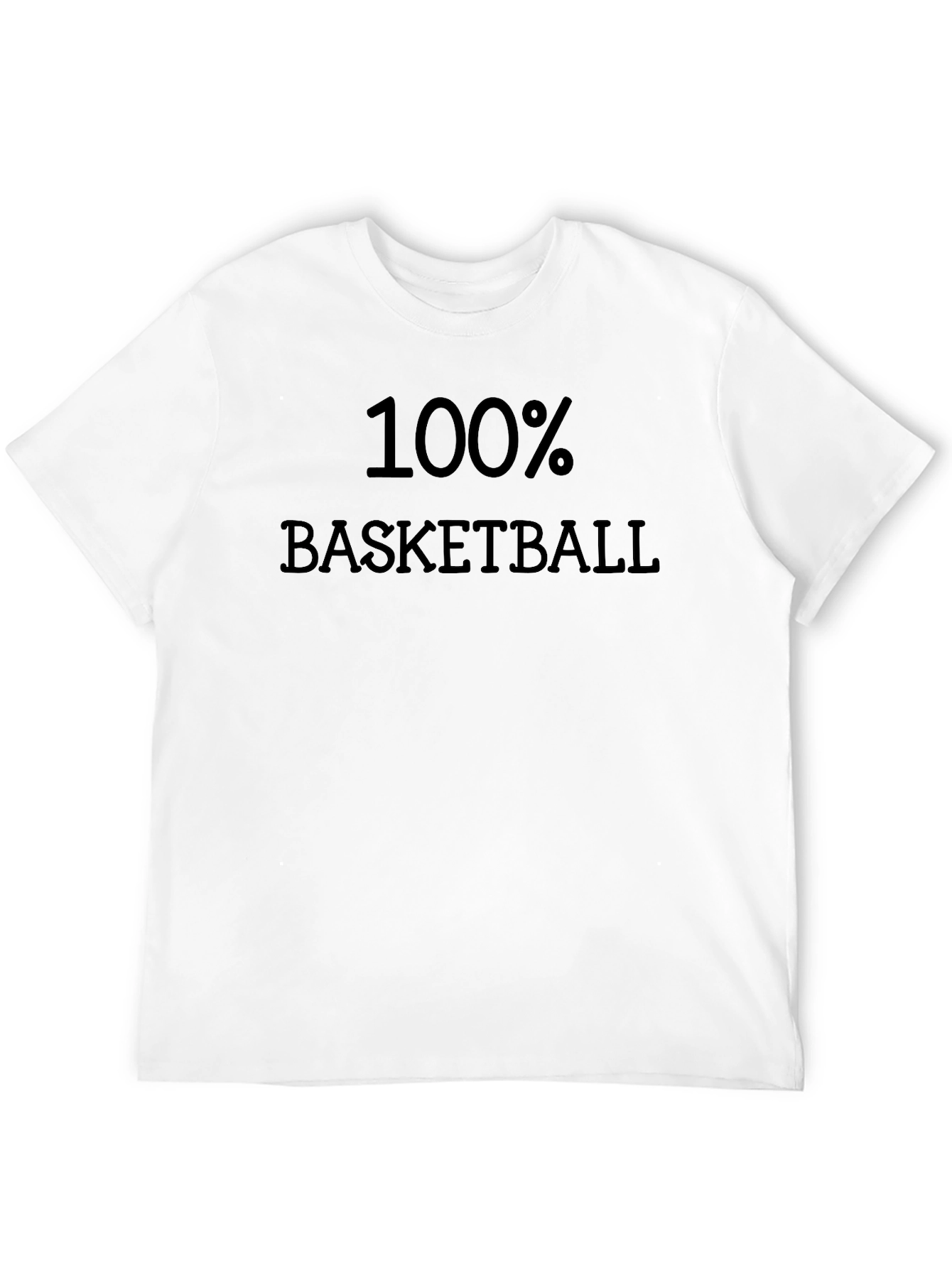 100% Basketball Black T-Shirt
