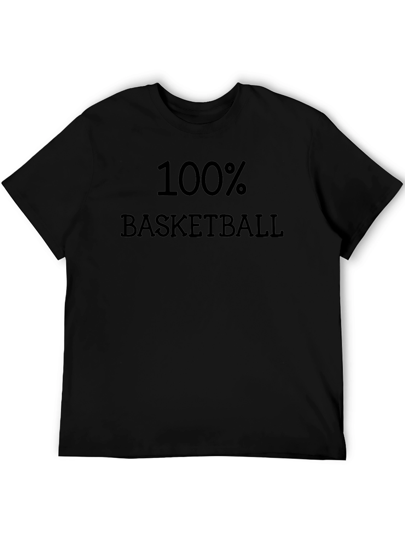 100% Basketball Black T-Shirt