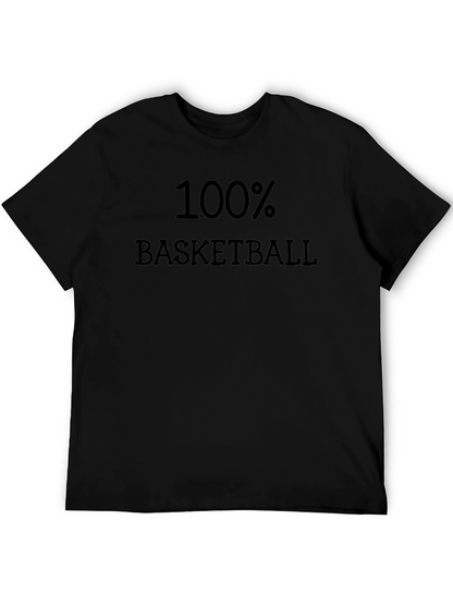 100% Basketball Black T-Shirt