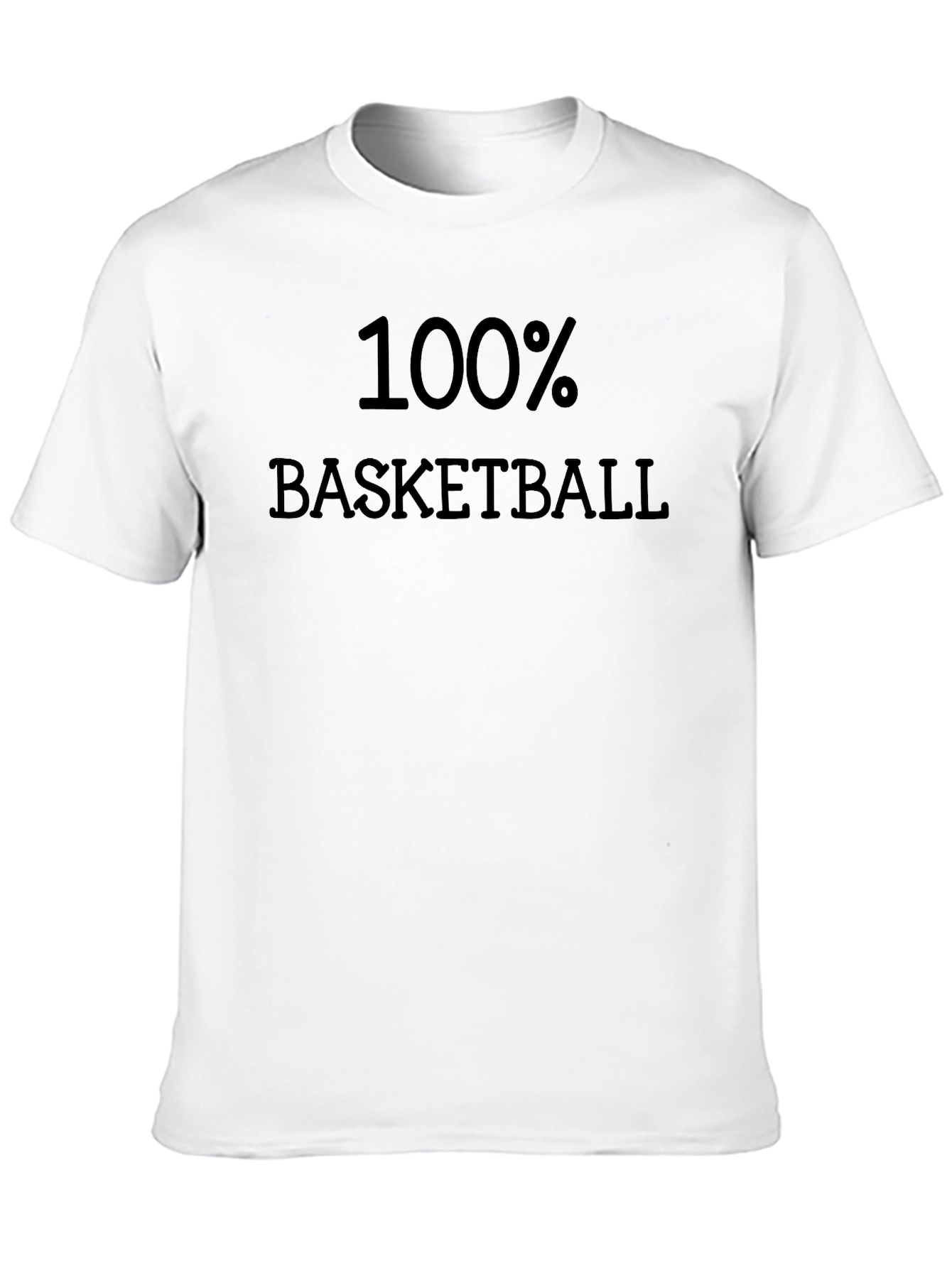 100% Basketball Black T-Shirt