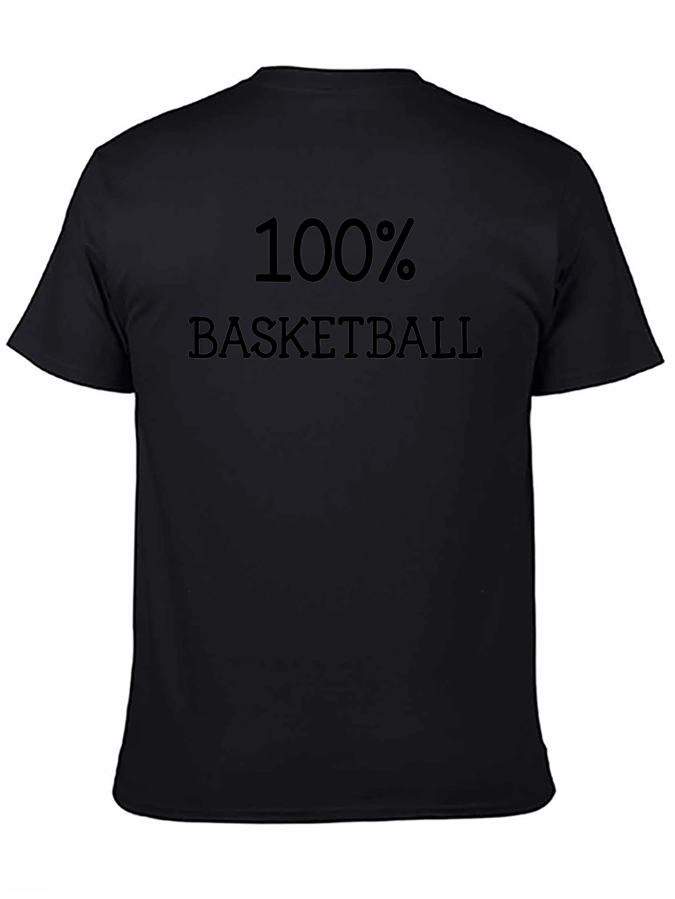 100% Basketball Black T-Shirt