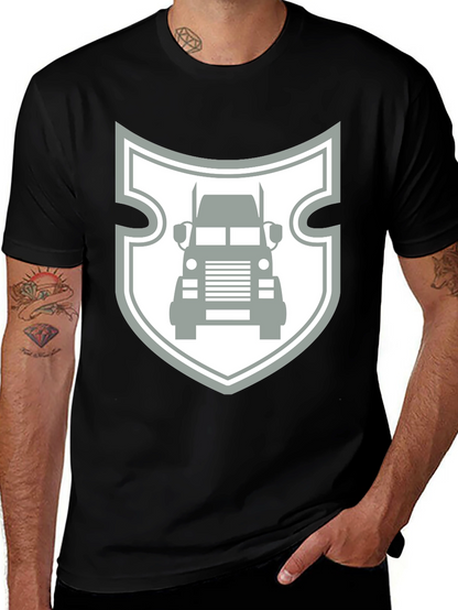 Truck Shield Graphic Tee - Black