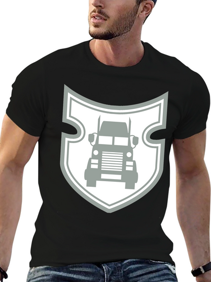 Truck Shield Graphic Tee - Black