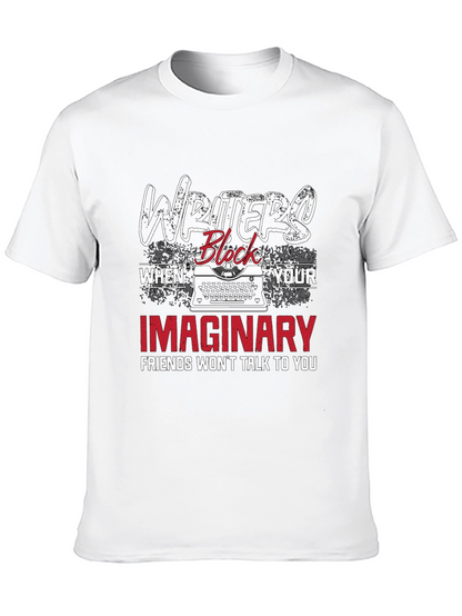 Writers Block T-Shirt - Funny Imaginary Friends Tee