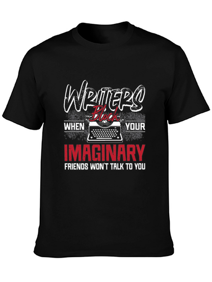 Writers Block T-Shirt - Funny Imaginary Friends Tee