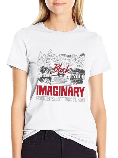 Writers Block T-Shirt - Funny Imaginary Friends Tee