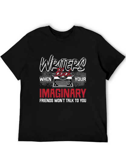 Writers Block T-Shirt - Funny Imaginary Friends Tee
