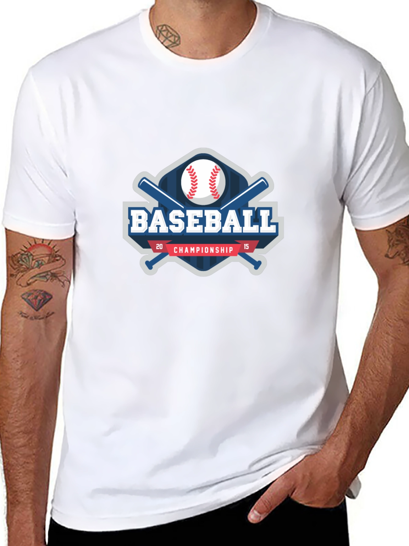 Baseball Championship Graphic Tee - Black