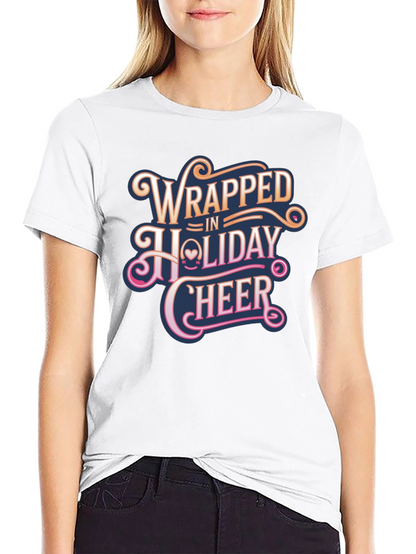 Wrapped in Holiday Cheer Graphic T-Shirt