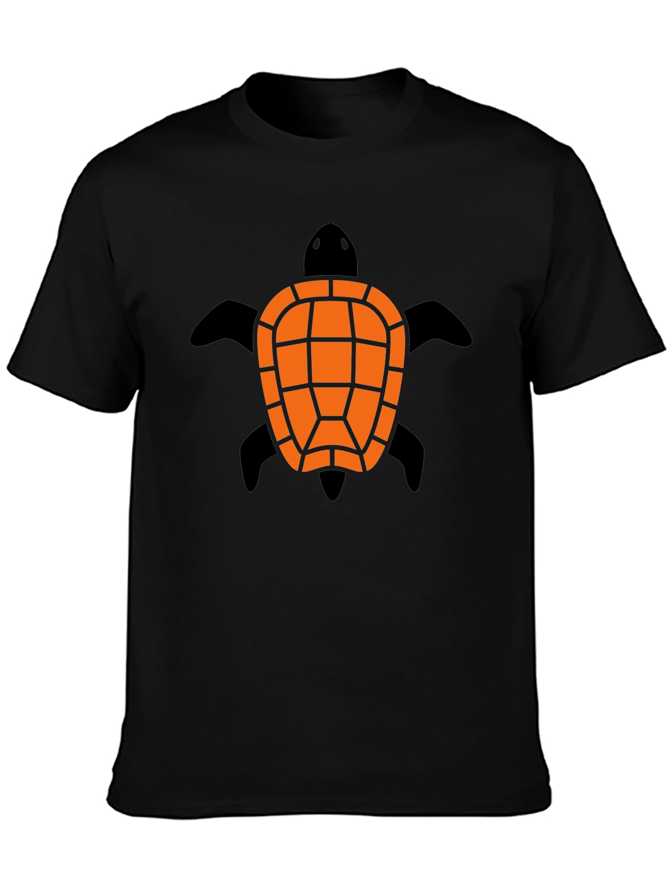 Turtle Graphic Black Tee