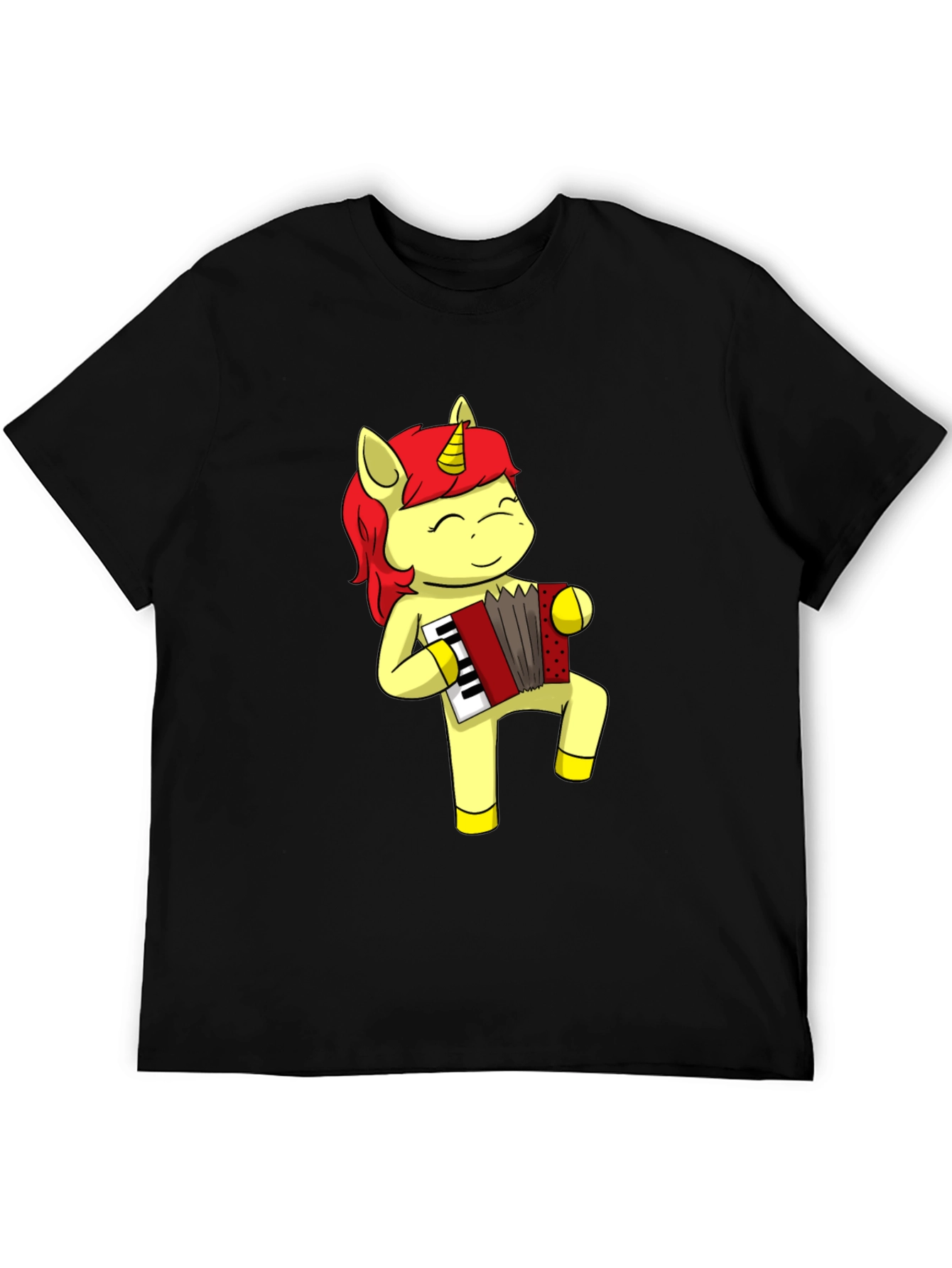 Unicorn Accordion Musician Graphic Tee