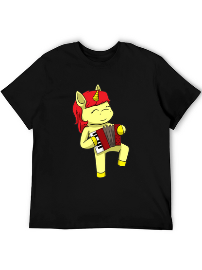 Unicorn Accordion Musician Graphic Tee