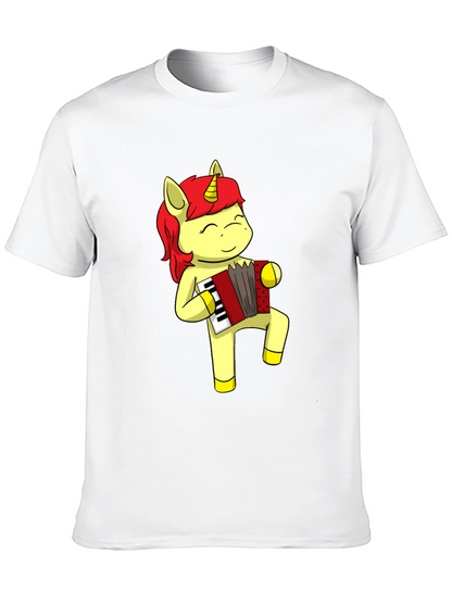 Unicorn Accordion Musician Graphic Tee