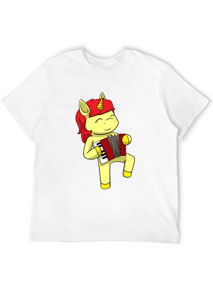 Unicorn Accordion Musician Graphic Tee