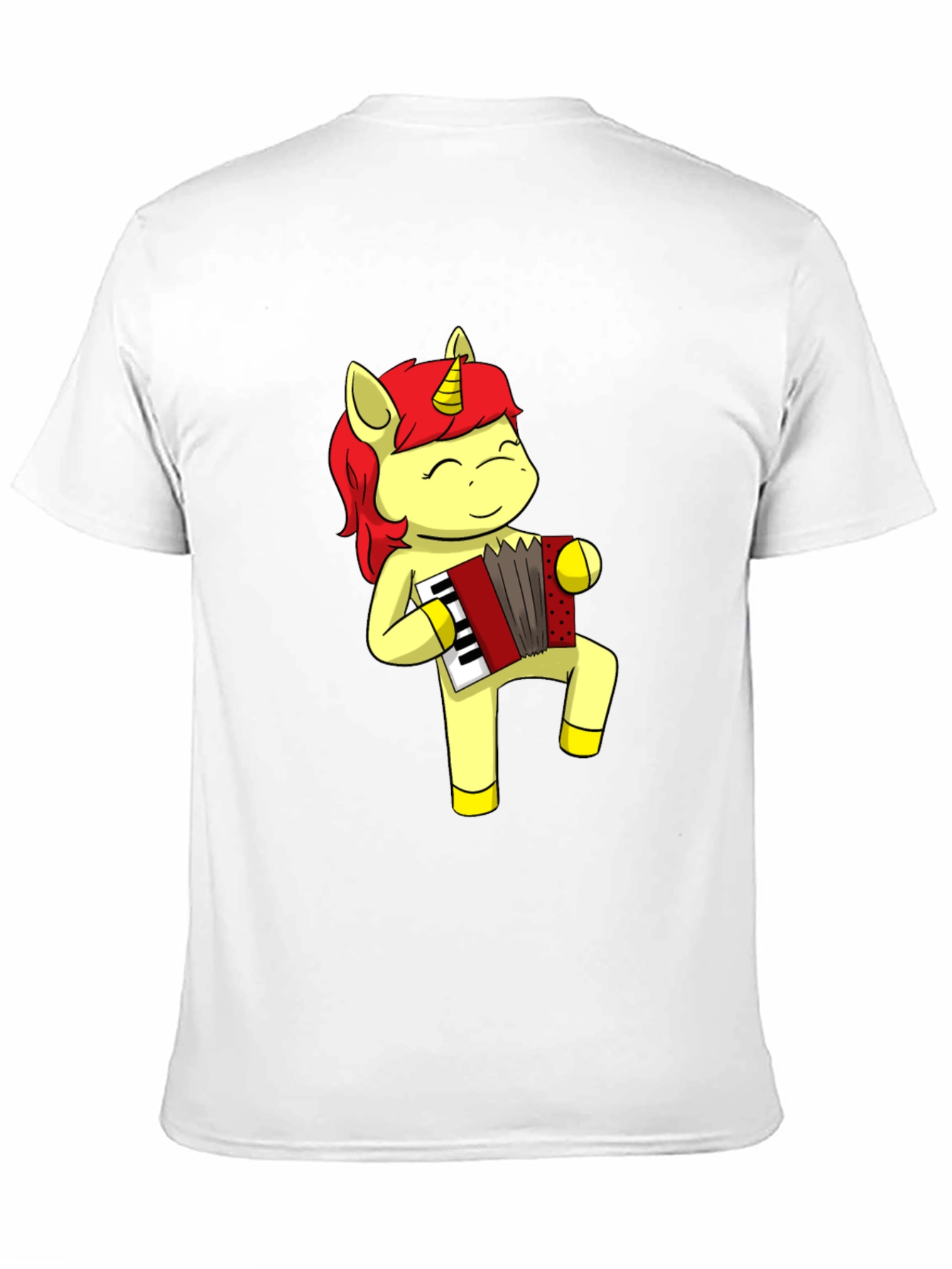 Unicorn Accordion Musician Graphic Tee
